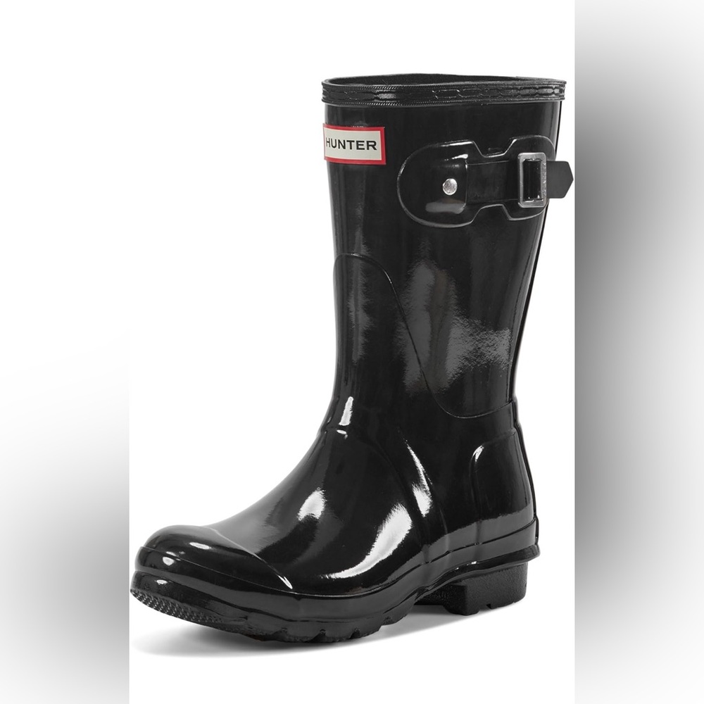 Hunter Shiny Black Rain Boot